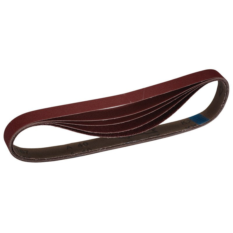 Draper Cloth Sanding Belt 25 x 762mm Assorted Grit 5 Pack 08702
