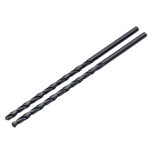 Draper Black HSS Long Drill Bit 4.0 x 119mm Pack of 2 Multi Material Use 08789