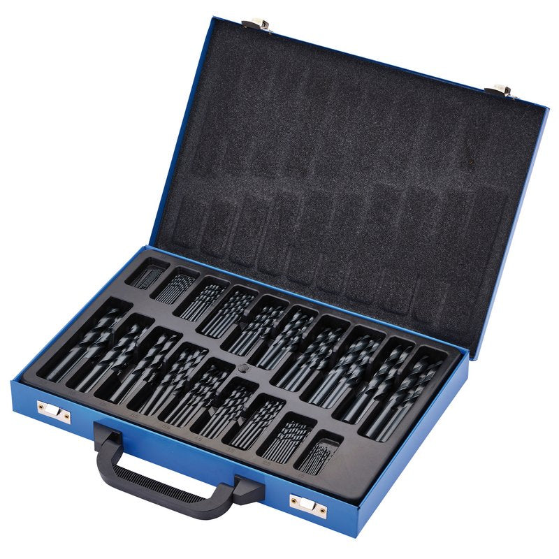 Draper Black HSS Drill Bit Set 170 Piece Supplied inside a metal case 08854