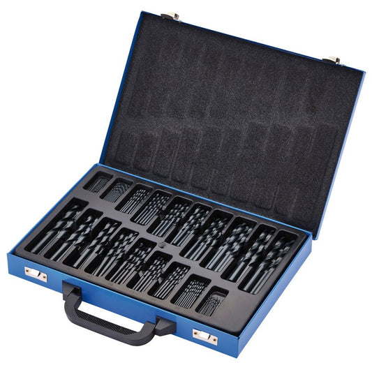 Draper Black HSS Drill Bit Set 170 Piece Supplied inside a metal case 08854