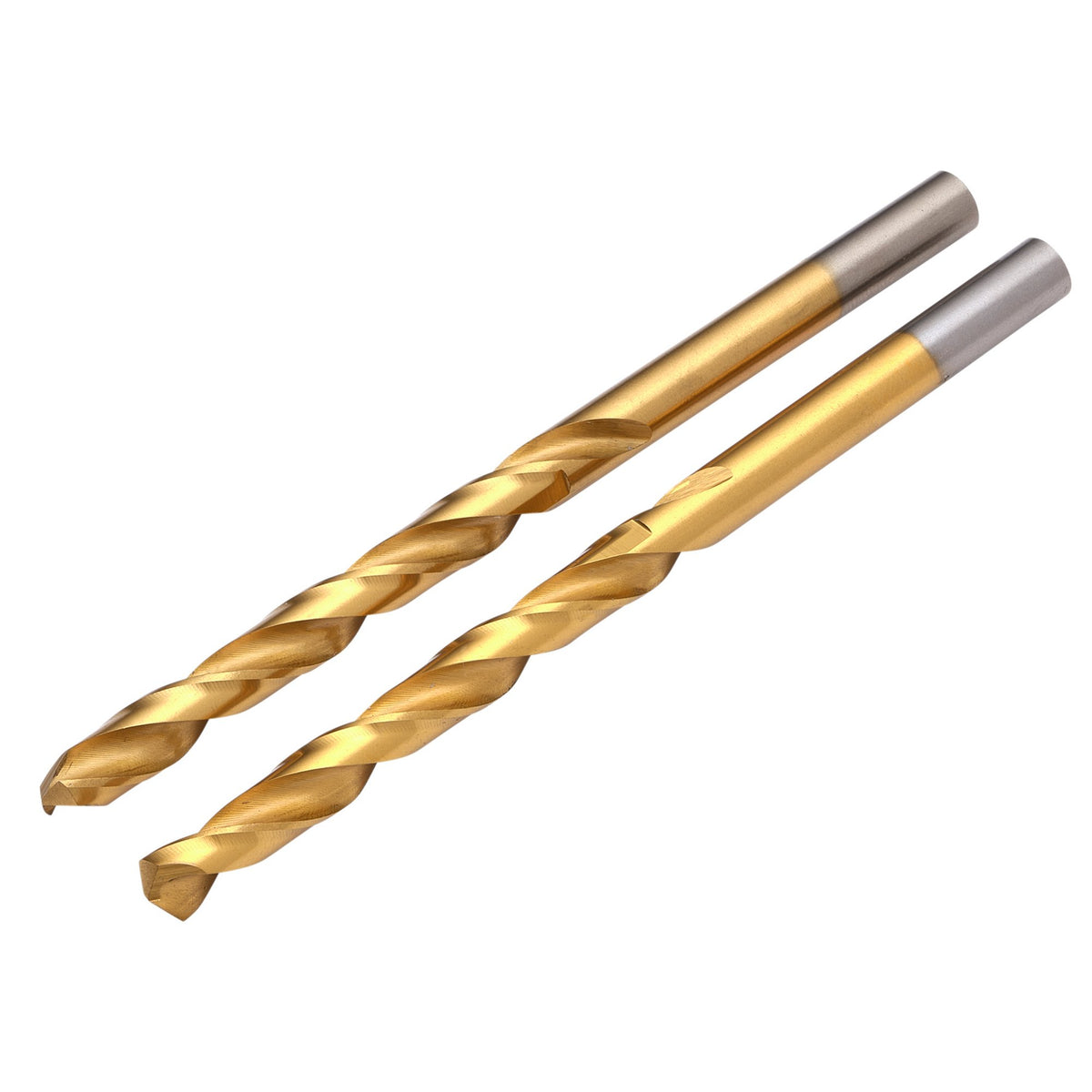 HSS Titanium Nitride Coated Drill Bit 6mm x 43mm Pack 2 Steel Wood Plastic 08869