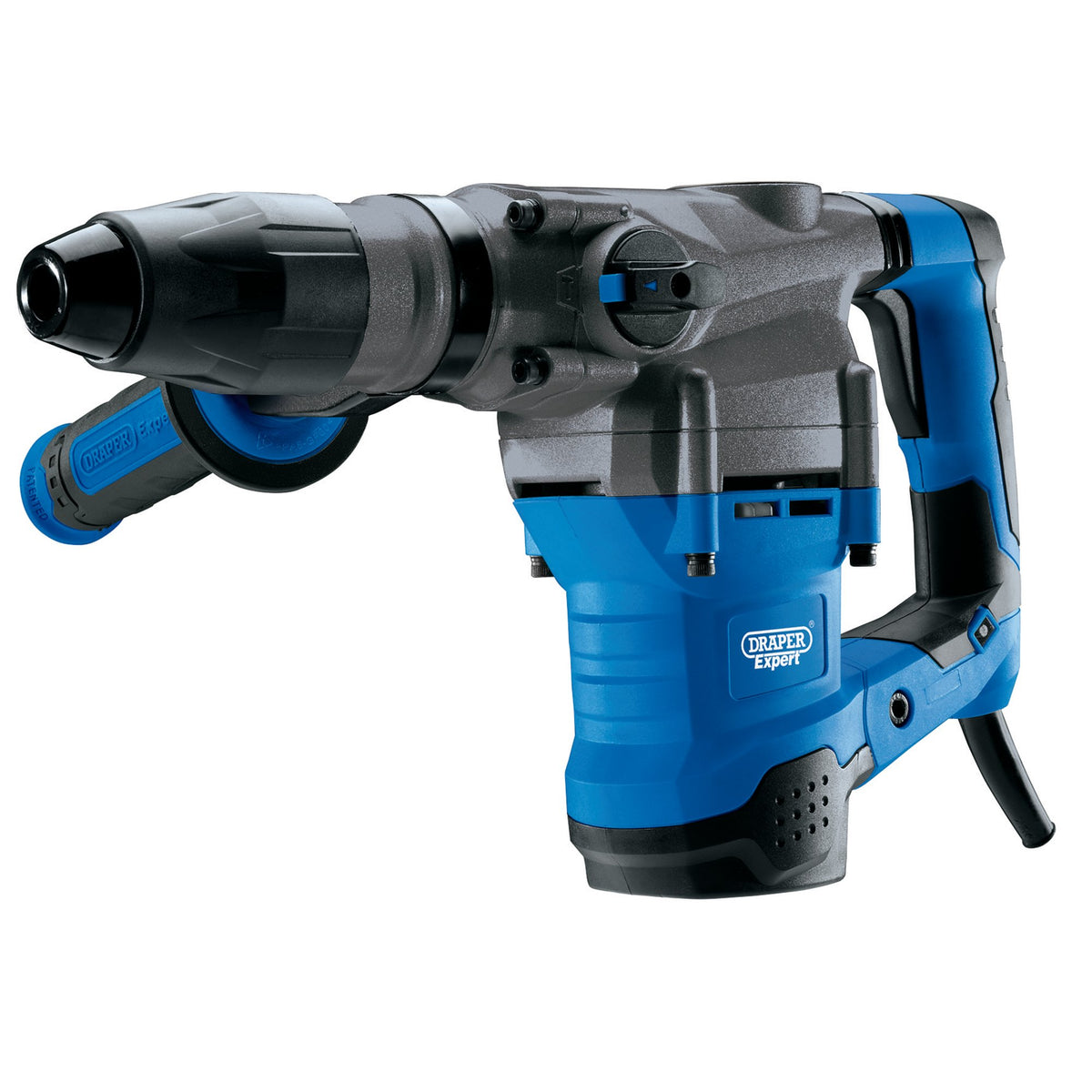 Draper 230V 1600W SDS MAX Rotary Hammer Drill Handle Case Drill Bit Chisel 08936