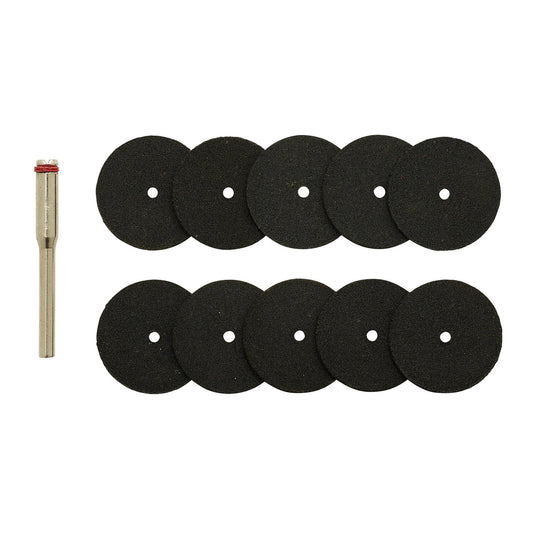 Draper D20 Universal Cutting Wheels & Holder For Engraver Grinder 10 pc 08957