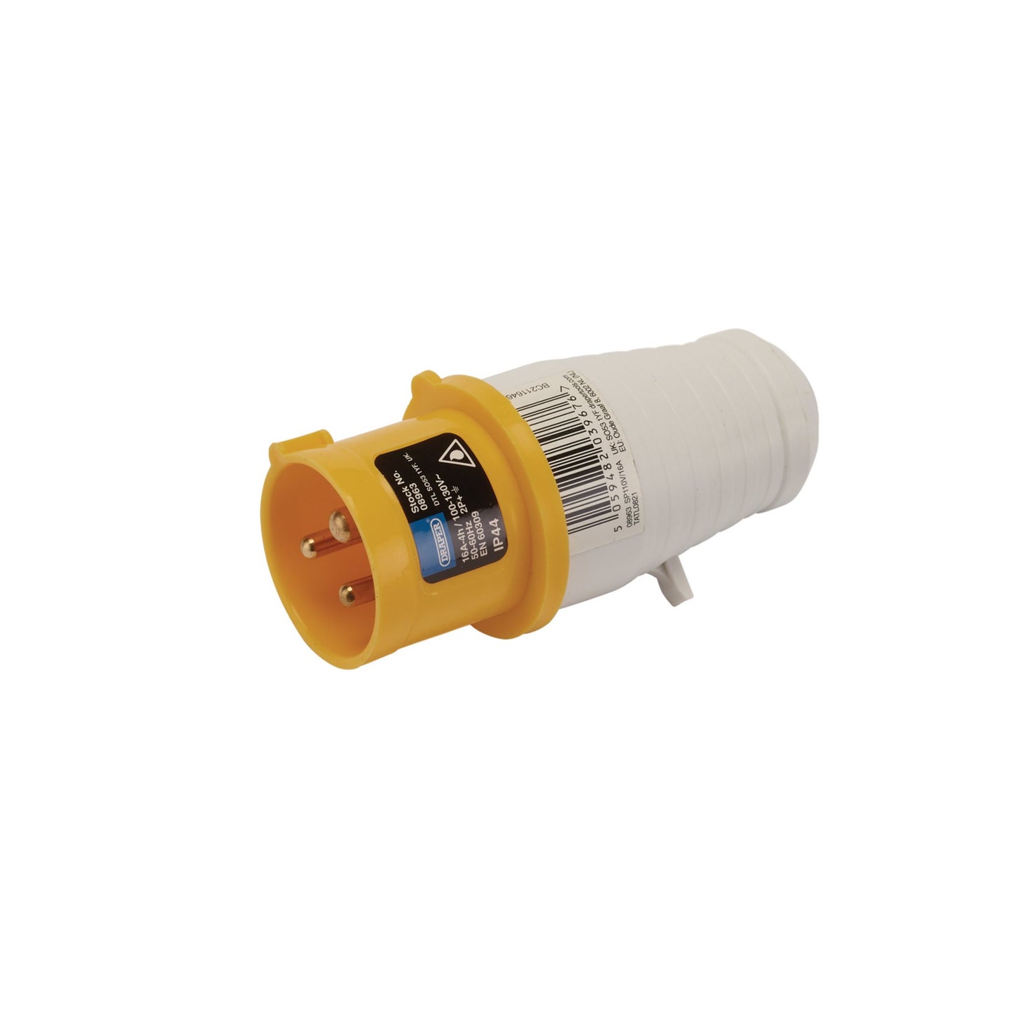 Draper 110V Electrical Site Plug 16A Ideal For Outdoor Environments 08963