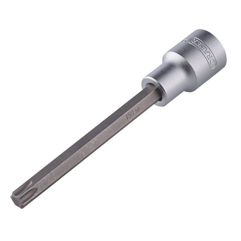 Draper Torx Star Socket Bit 1/2" Sq Dr T50 x 125mm 08968
