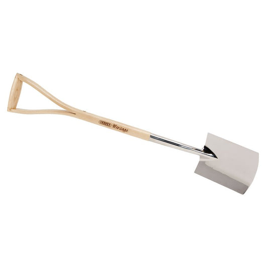Draper Heritage Junior Stainless Steel Digging Spade Solid Ash Handle 08971