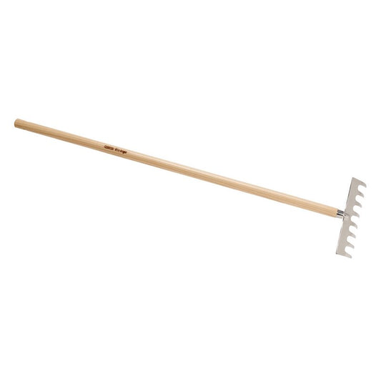Draper Heritage Junior Stainless Steel Garden Rake solid ash handle 08973