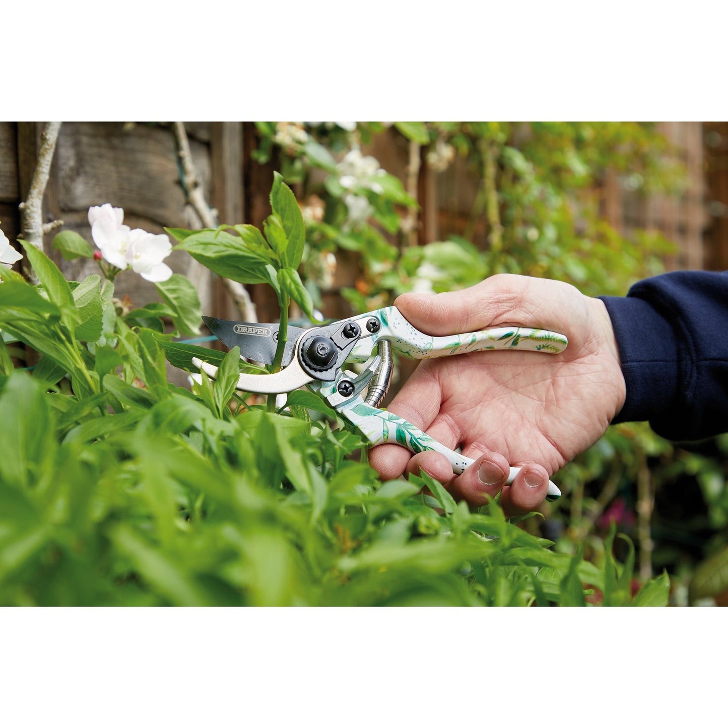 Draper Garden Tool Set with Floral Pattern 3 Piece trowel fork secateur 08994