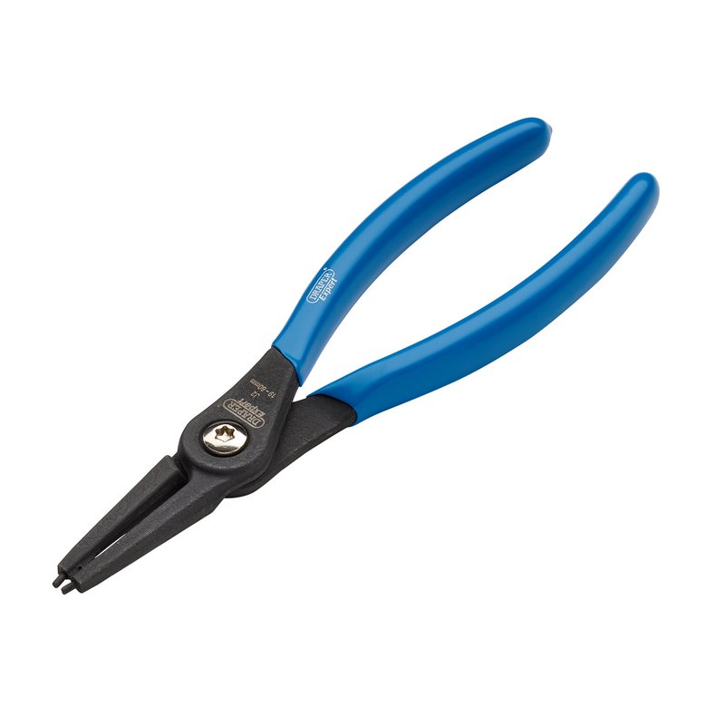 Draper Expert J2 Straight Tip Internal Circlip Pliers 180mm Cap 19-60mm 09017