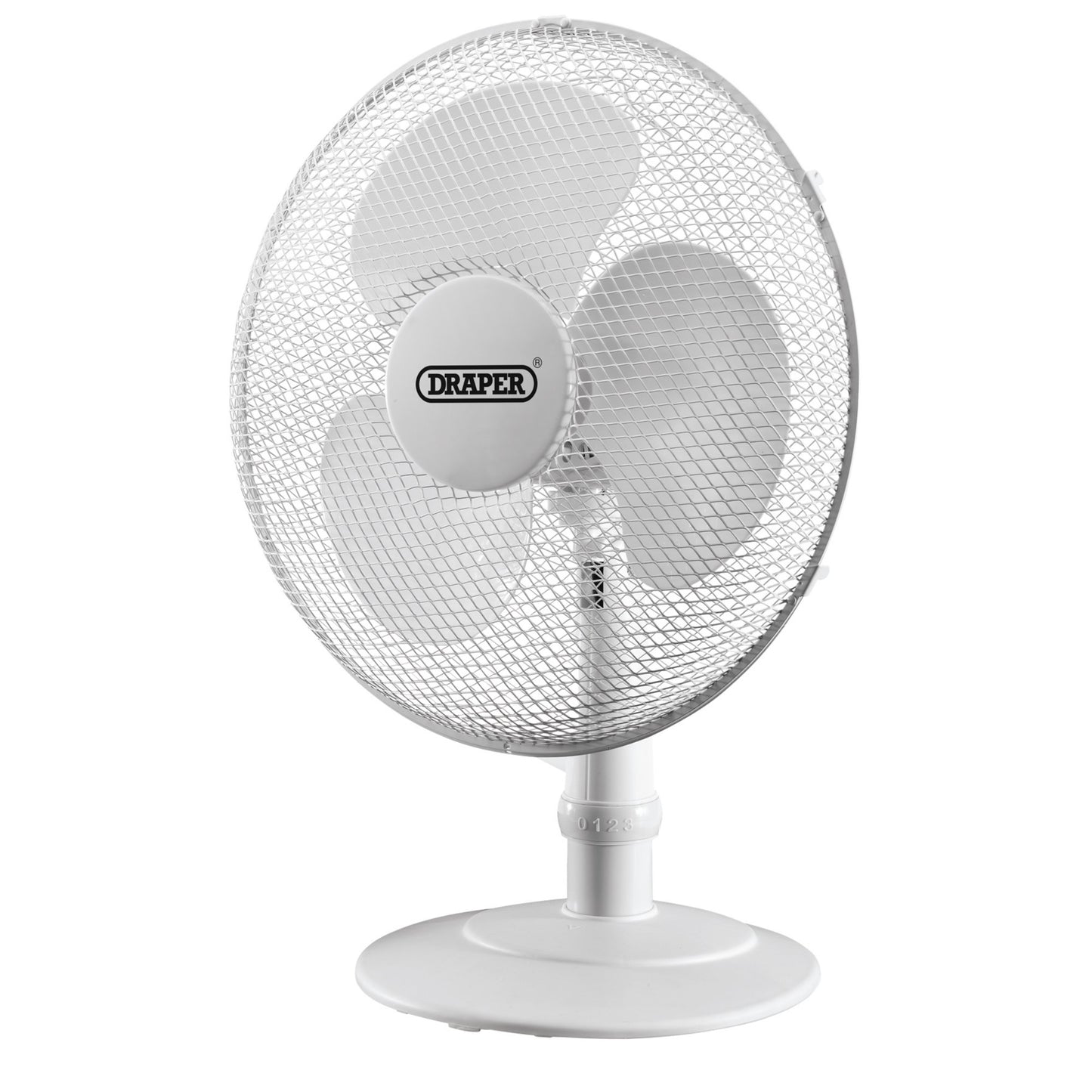 Draper 230V Desk Fan 16" 400mm 45W 3 Speed 90 Degree Oscillating Head 09111