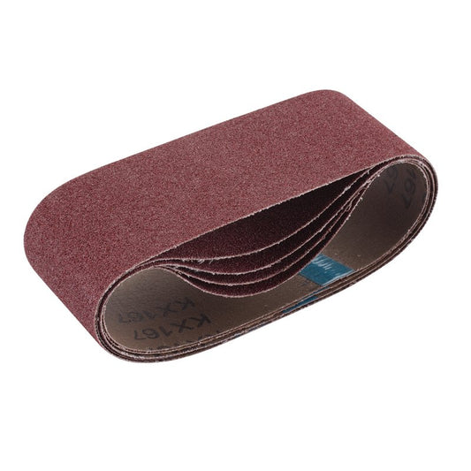 Draper Cloth Sanding Belt 75 x 457mm 80 Grit 5 Pack 09234