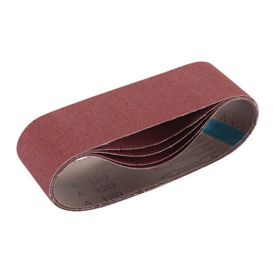 Draper Cloth Sanding Belt 75 x 533mm 120 Grit 5 Pack 09241