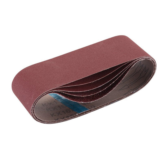 Draper Cloth Sanding Belt 75 x 533mm Assorted Grit 5 Pack 09246