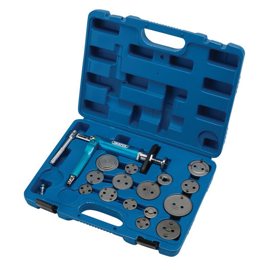 Draper Pneumatic Brake Caliper Wind Back Tool Kit  16 Piece Most Car Types 09443
