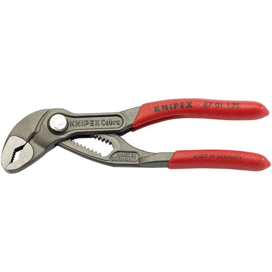 Knipex 125mm Cobra Waterpump Pliers One Handed Adjustment 87 01 125 SB