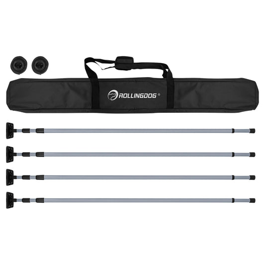 Rollingdog Decorators Telescopic Dust Barrier Poles 1.4 to 3.3m 7 Piece 09666