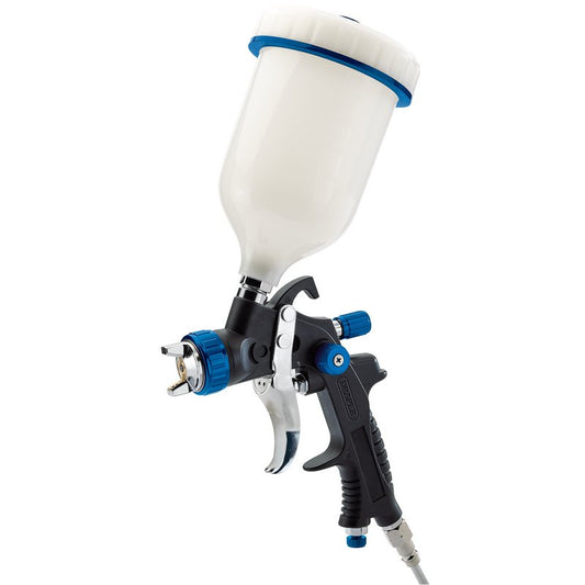 Draper HVLP 600ml Air Spray Gun Composite Body and Gravity Fed Hopper 09707