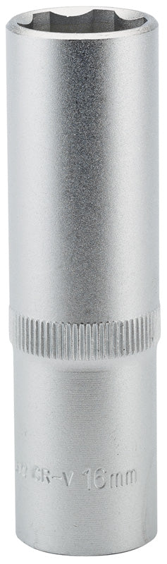 Draper Expert 16mm 1/2" Drive Hi-Torq Satin Chrome 6 Point Deep Socket 09881