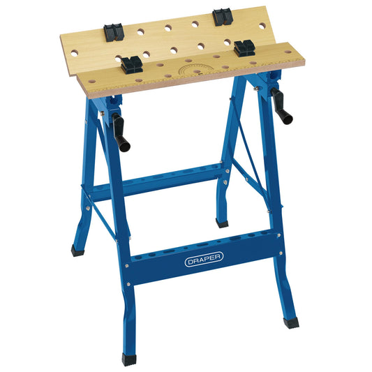 Draper Tilt & Clamp Fold Down Workbench 600 x 650 x 800mm Dual Clamping 09951