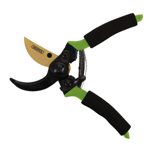 Draper Bypass Secateurs with Foam Grips 203mm blades are titanium coated 09963