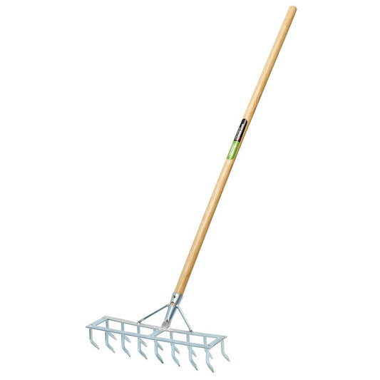 Draper Long Handled Steel Harrow Rake and Scarifier Length 1.4m 09994