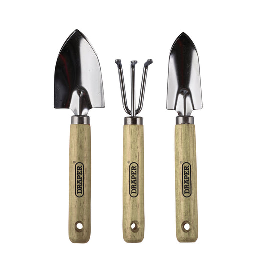 Draper Mini Garden Tool Set 3 Piece Trowel Transplanting Trowel Cultivator 10086