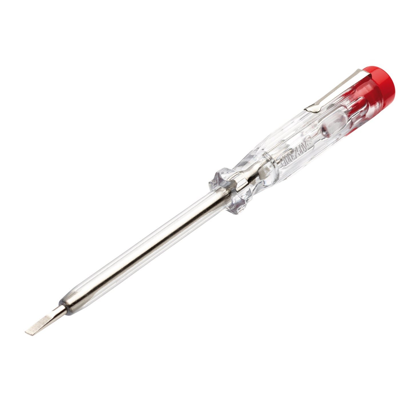 Draper Mains Tester Screwdriver 190mm Range 100-250V AC With Pocket Clip 10202