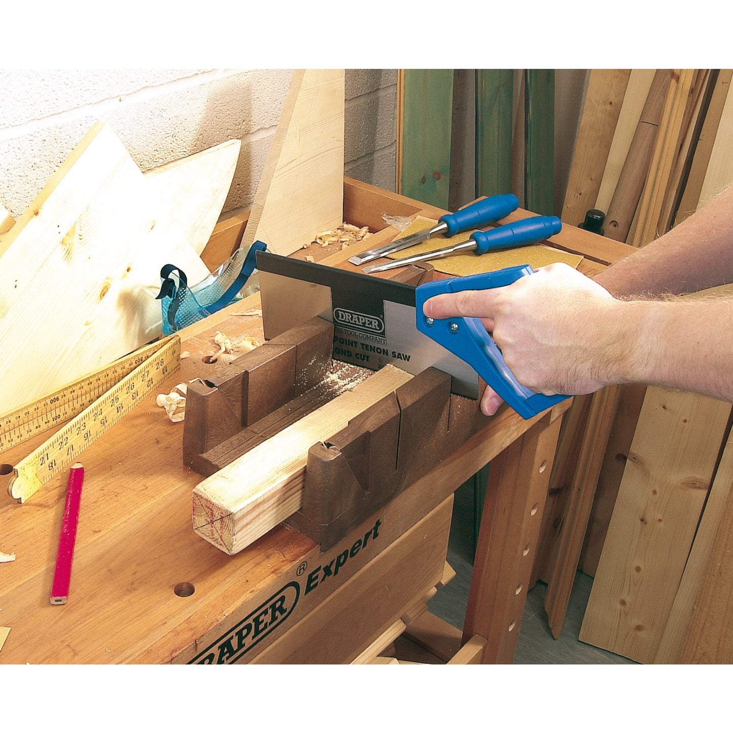 Draper Plastic Mitre Box 360 x 110 x 60mm Two 45° And One 90° Guides 10266