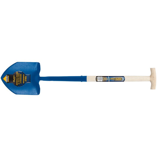 Draper Expert Contractors Round Mouth Shovel with Ash Shaft and T-Handle 10874