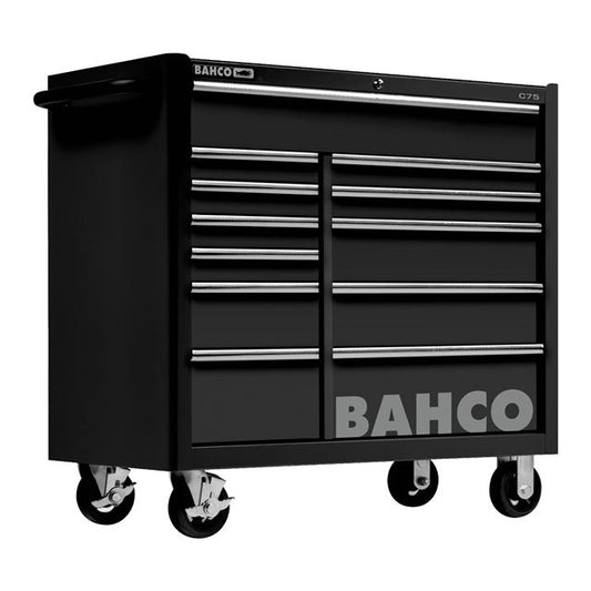 Bahco 40" Orange Tool Trolley Roll Cab 12 Drawer C75 Pro Workstation 1475KXL12