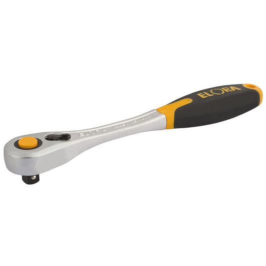Elora Reversible Ratchet 1/4"D 20 Tooth Length 145mm Spring Loaded Ball 11080