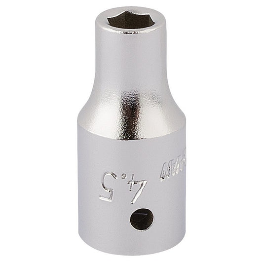 Elora 4.5mm Hexagon Socket 1/4"D Metric Standard Length Chrome Plated 11092