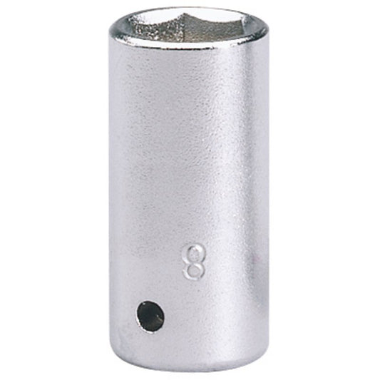 Elora 8mm Hexagon Socket 1/4"D Metric Standard Length Chrome Plated 11097