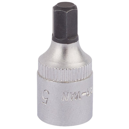 Elora 5mm Hexagon Screwdriver Socket 1/4"D Heavy Duty Hardened Hex 11126