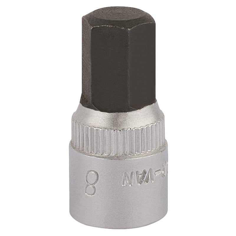 Elora 8mm Hexagon Screwdriver Socket 1/4"D Heavy Duty Hardened Hex 11128