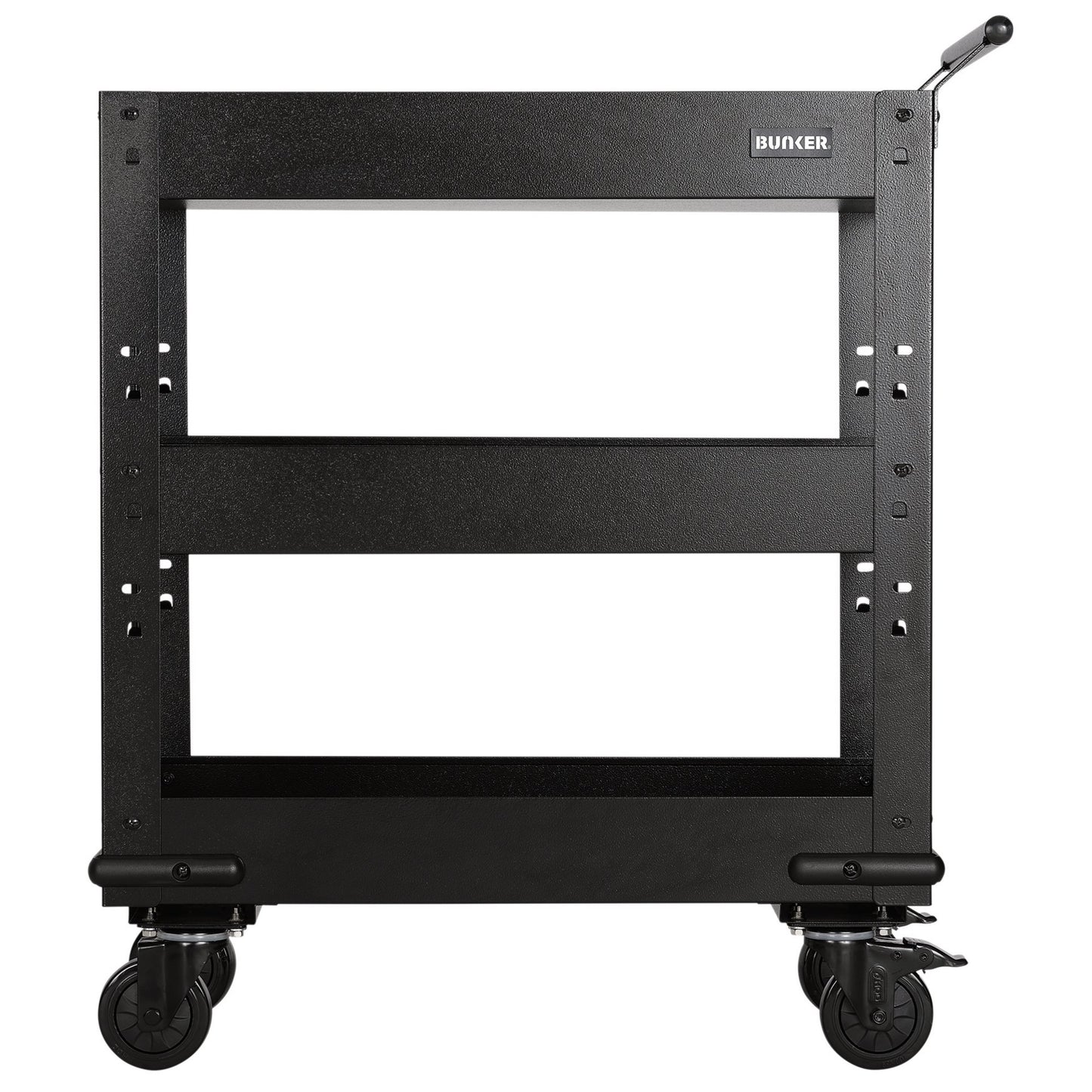 BUNKER® 3 Tier Trolley with Pull Handle and Hardwood Worktop, 714mm