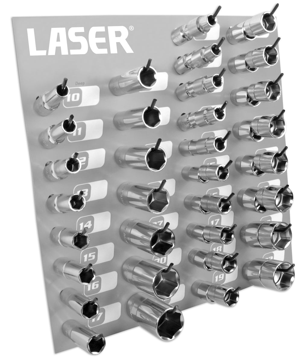 Laser Tools Complete Socket Rack 1/2"D 1160