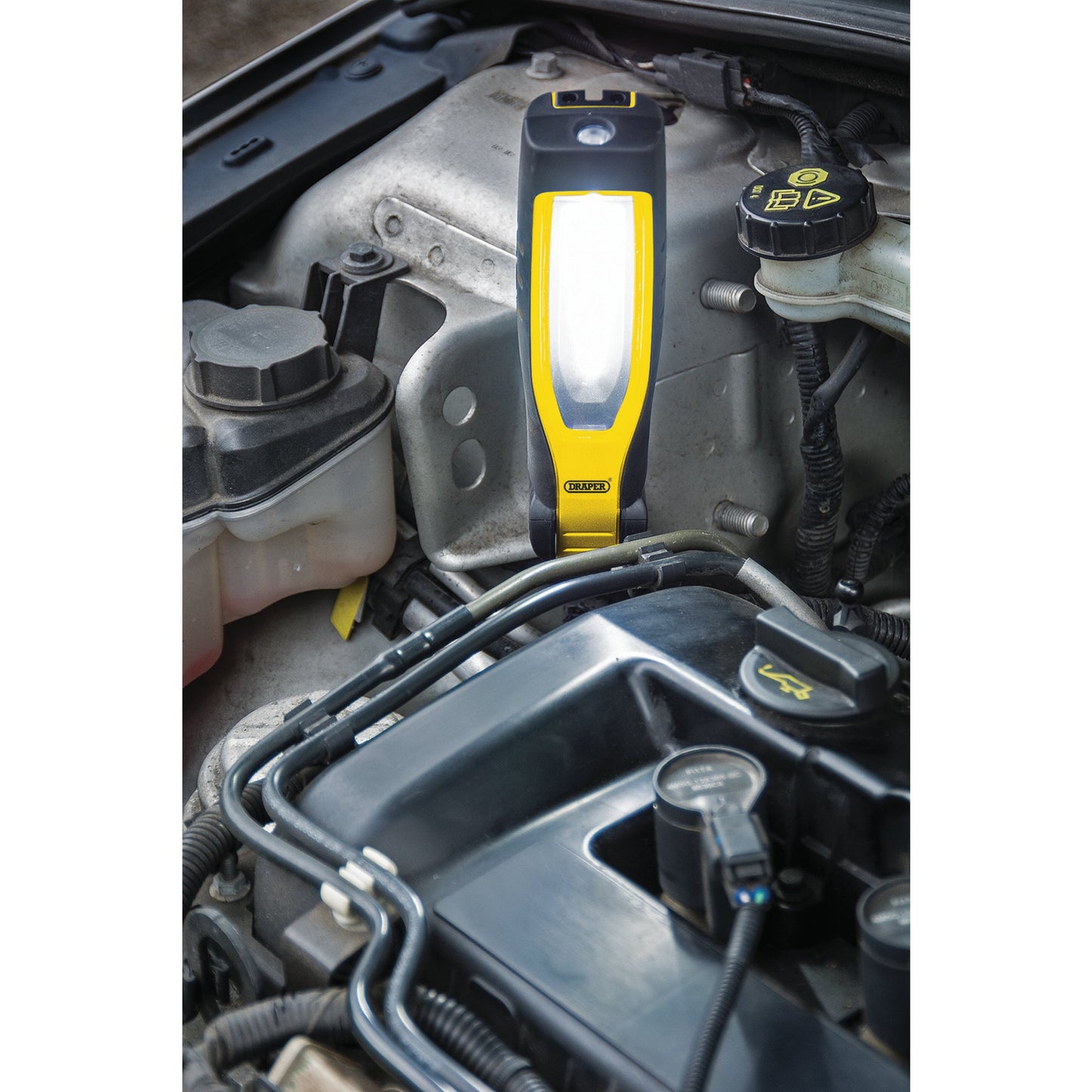 Draper COB SMD LED Rechargeable Inspection Lamp 10W 1,000 Lumens Yellow 11767