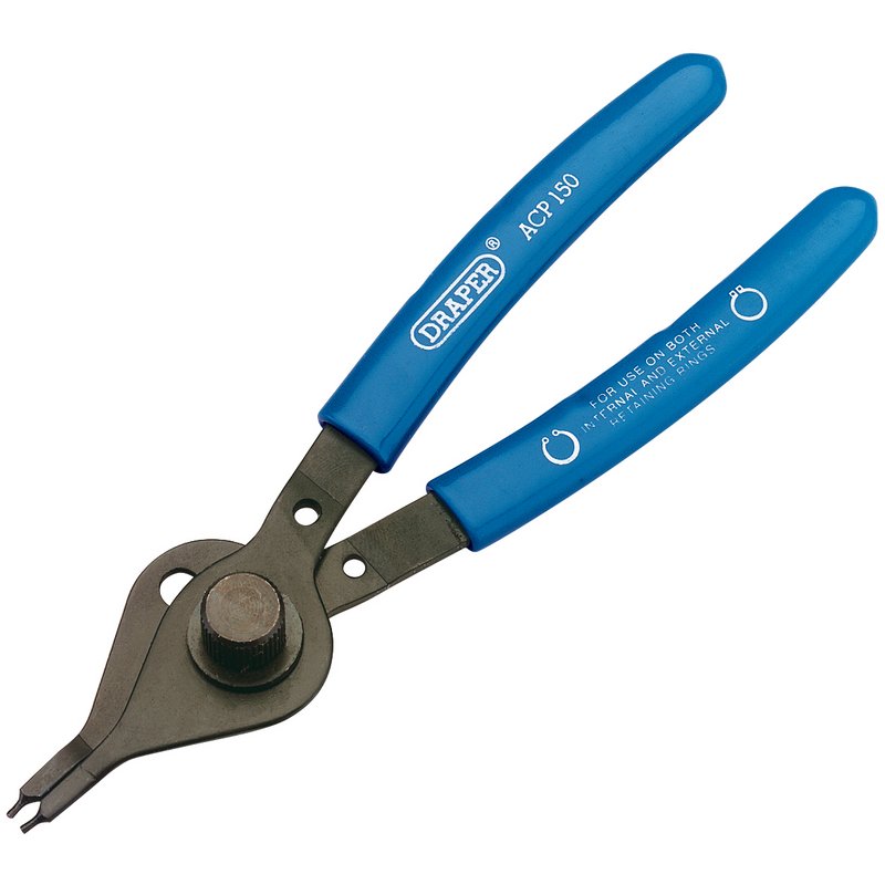 Draper Straight Nose Reversible Circlip Pliers Internal External Circlips 11929