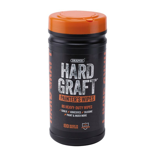Draper Hard Graft Painter's Wipes (Tub of 80) 12439