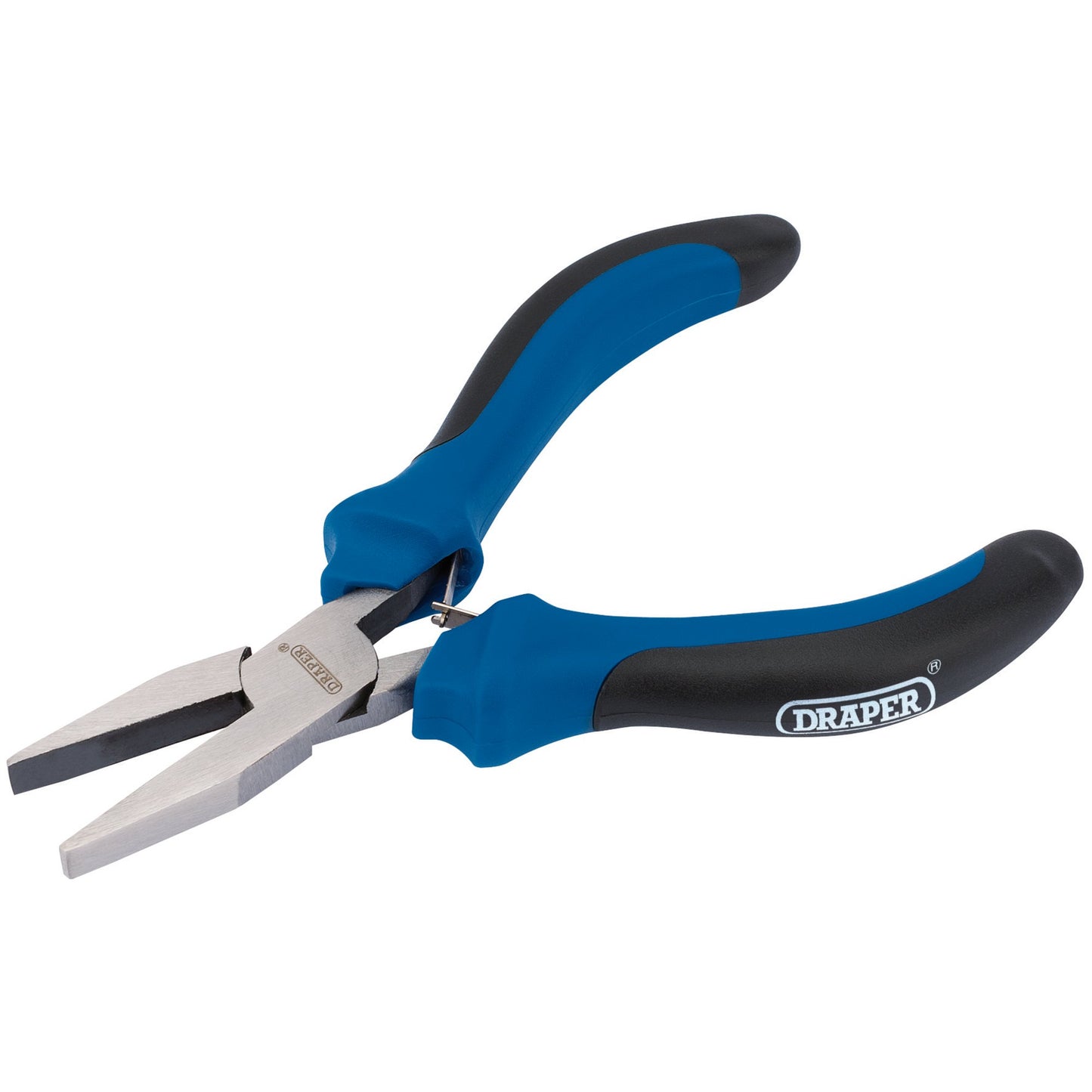 Draper Soft Grip Flat Nose Mini Pliers 115mm double leaf springs 12536