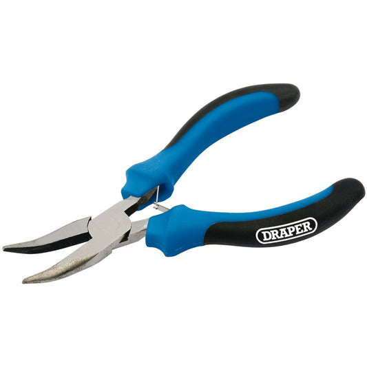 Draper Soft Grip Bent Nose Mini Pliers 125mm double leaf springs 12540