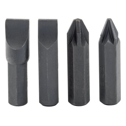 Draper Impact Screwdriver Bit Set 4 Piece 8mm Hexagon Shank 12542