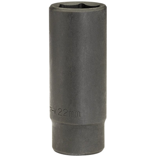 Draper 22mm Deep Impact Socket 1/2" Dr 6 Point Hex Chrome Vanadium Steel 12745