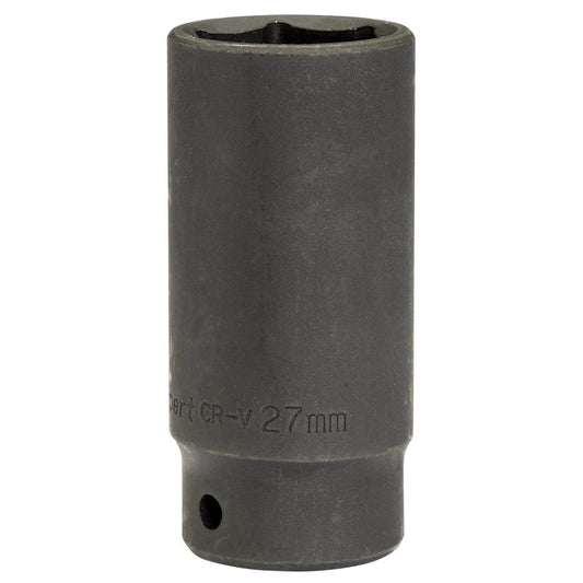 Draper 27mm Deep Impact Socket 1/2" Dr 6 Point Hex Chrome Vanadium Steel 12748