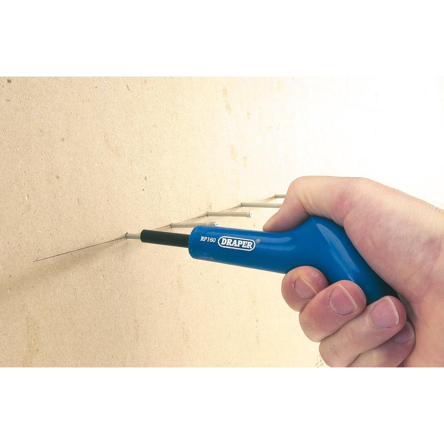 Draper Pin Setting Tool Sets Brads In Wallboards Or Panelling 12751