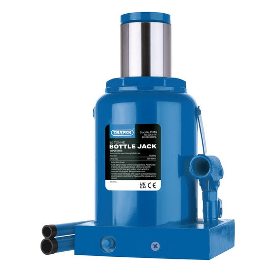 Draper 50 Tonne Hydraulic Bottle Jack Lifting Range 300 to 480mm 13105