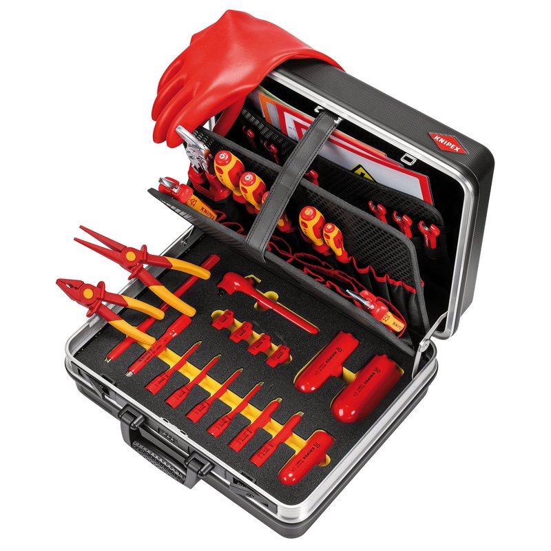 KNIPEX Electric Vehicle Tool Case VDE Tested Basic E-Mobility Kit 00 21 05