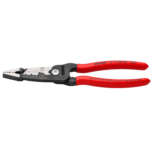 KNIPEX 200mm Wire Stripper Cutter with Plastic Coated Handles 13 71 200 ME
