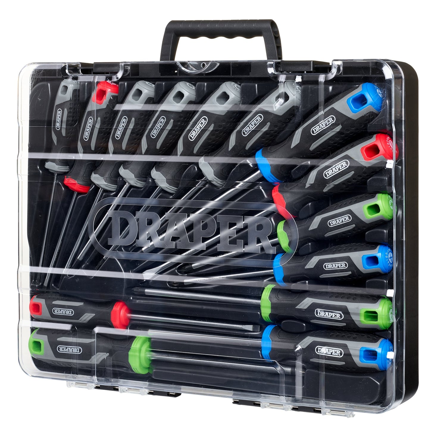 Draper Soft Grip Screwdriver Set With Torx Star 14pc Magnetic Tips 13437